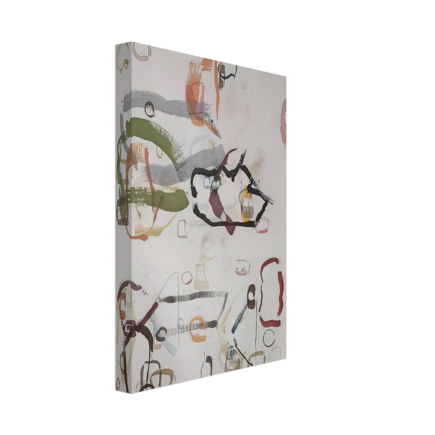 John Cage - 75 Stones - 1989 Canvas - 70x100 cm / 28x40 inches-canvas