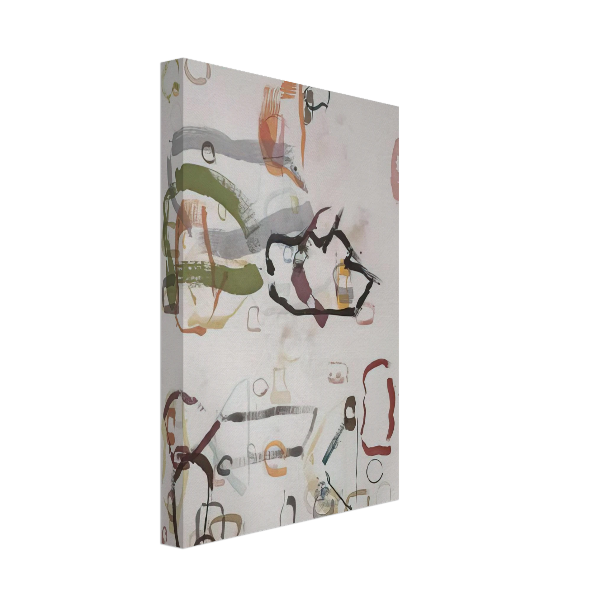 John Cage - 75 Stones - 1989 Canvas - 70x100 cm / 28x40 inches-canvas