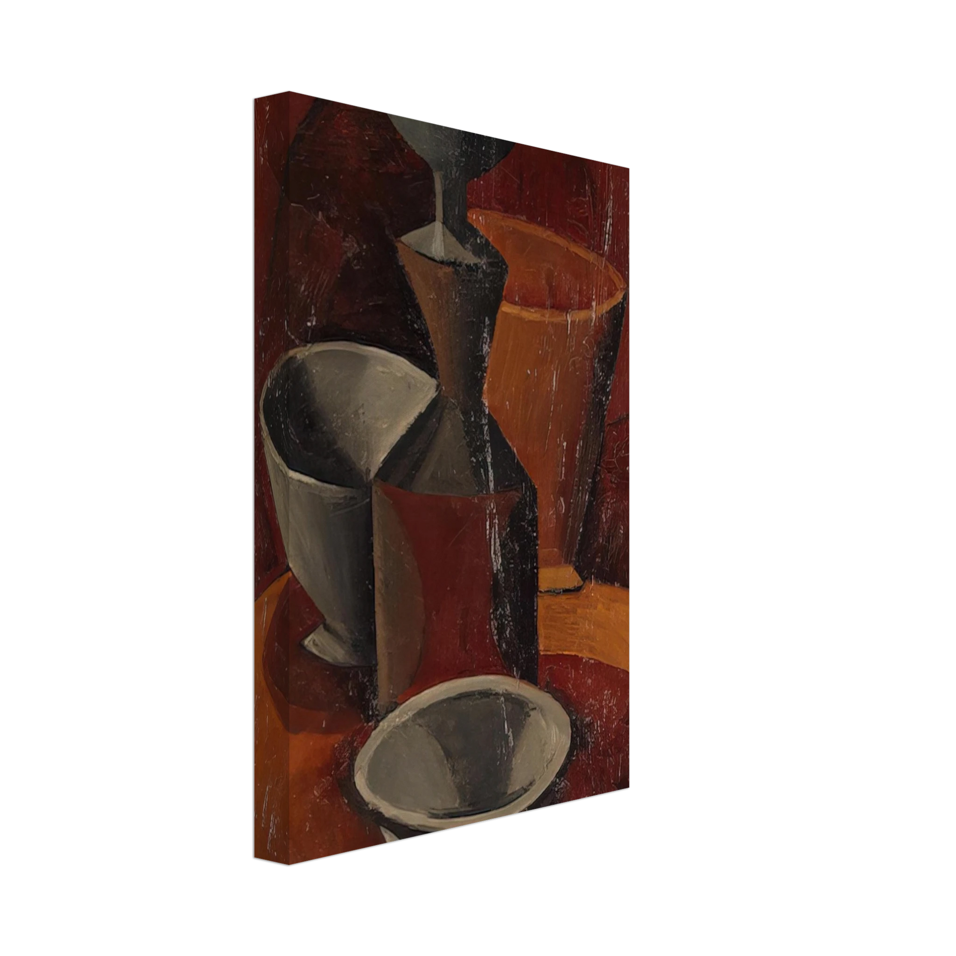 Pablo Picasso - Pitcher and Bowls - 1908 Canvas - 40x60 cm / 16x24 inches-canvas