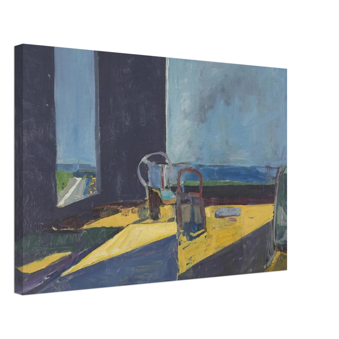 Richard Diebenkorn - Interior with View of the Ocean Canvas - 40x60 cm / 16x24 inches-canvas