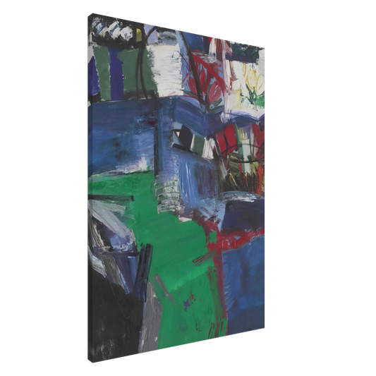 Grace Hartigan - SHINNECOCK CANAL 1957 Canvas - 20x30 cm / 8x12 inches-canvas