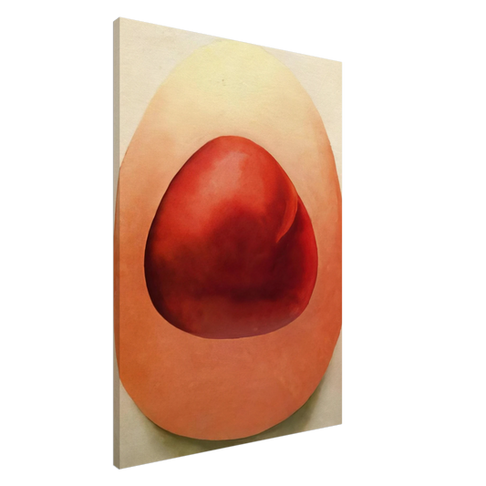 Georgia O'Keeffe - Red and Pink Rocks Canvas - 20x30 cm / 8x12 inches-canvas