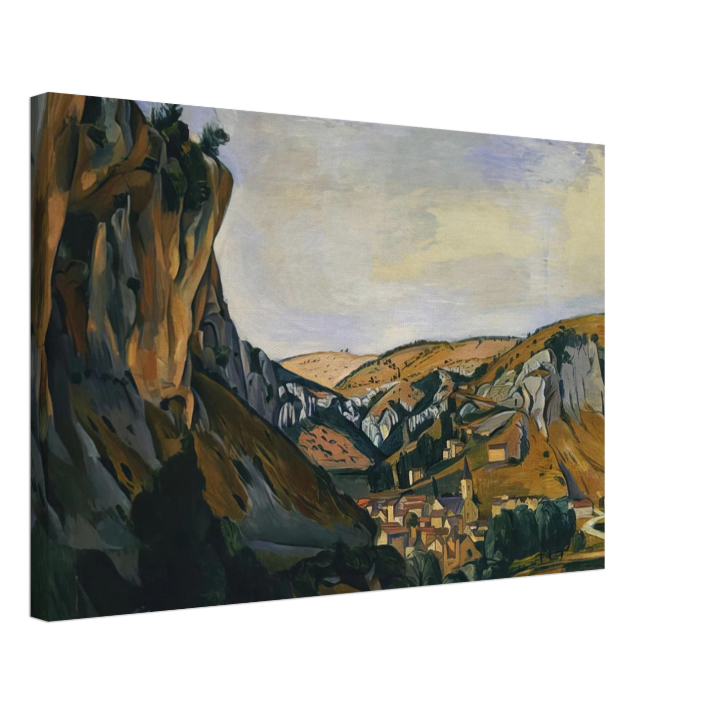 Andre Derain - VALLEY OF THE LOT AT VERS 1912 Canvas - 70x100 cm / 28x40 inches-canvas