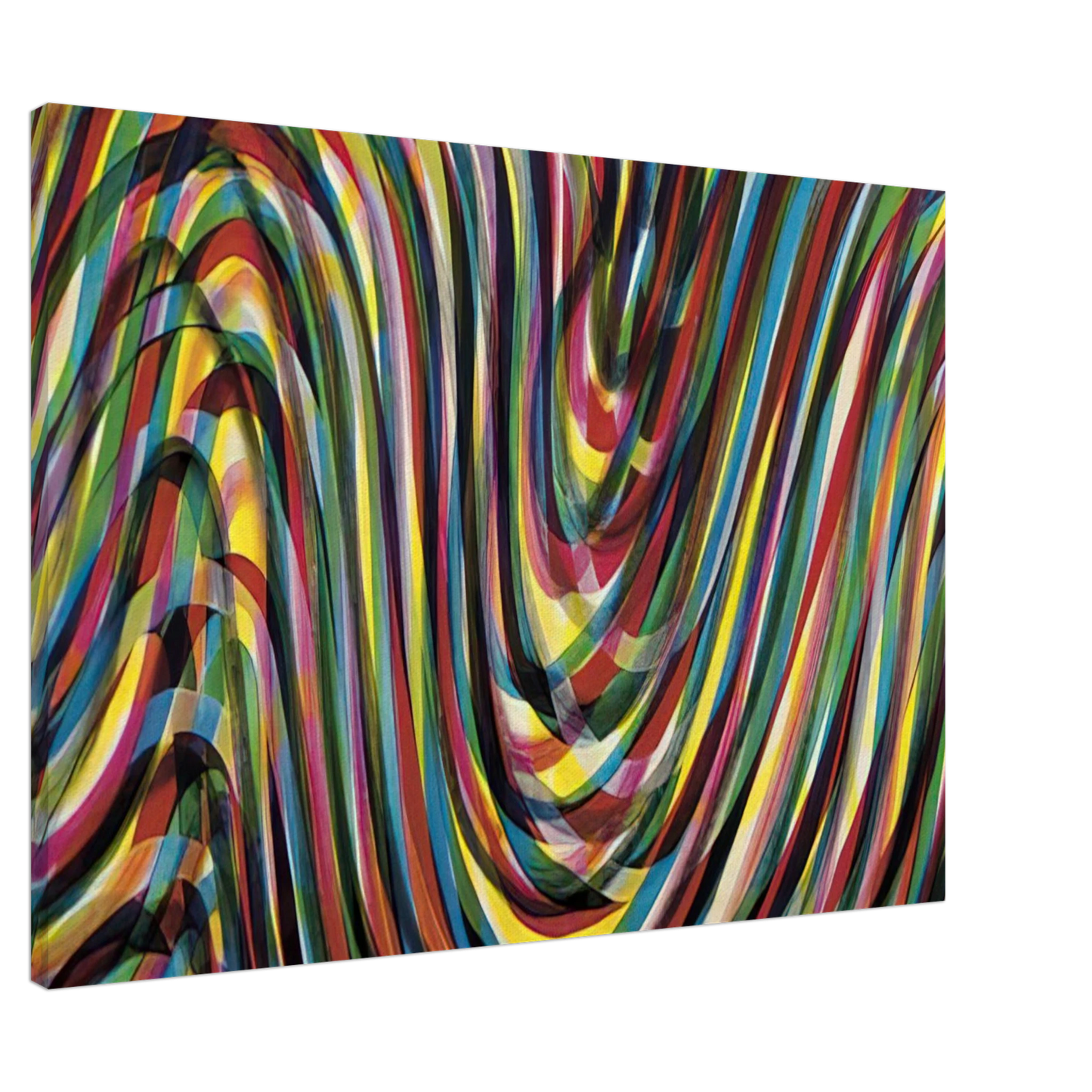 Sol LeWitt - Horizontal Wavy Lines Canvas - 20x30 cm / 8x12 inches-canvas