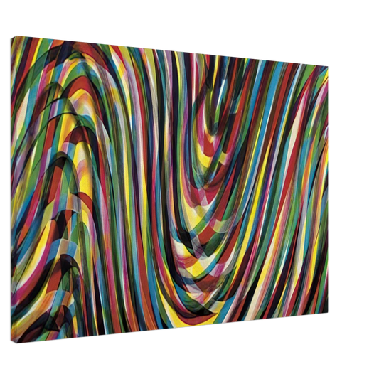 Sol LeWitt - Horizontal Wavy Lines Canvas - 20x30 cm / 8x12 inches-canvas