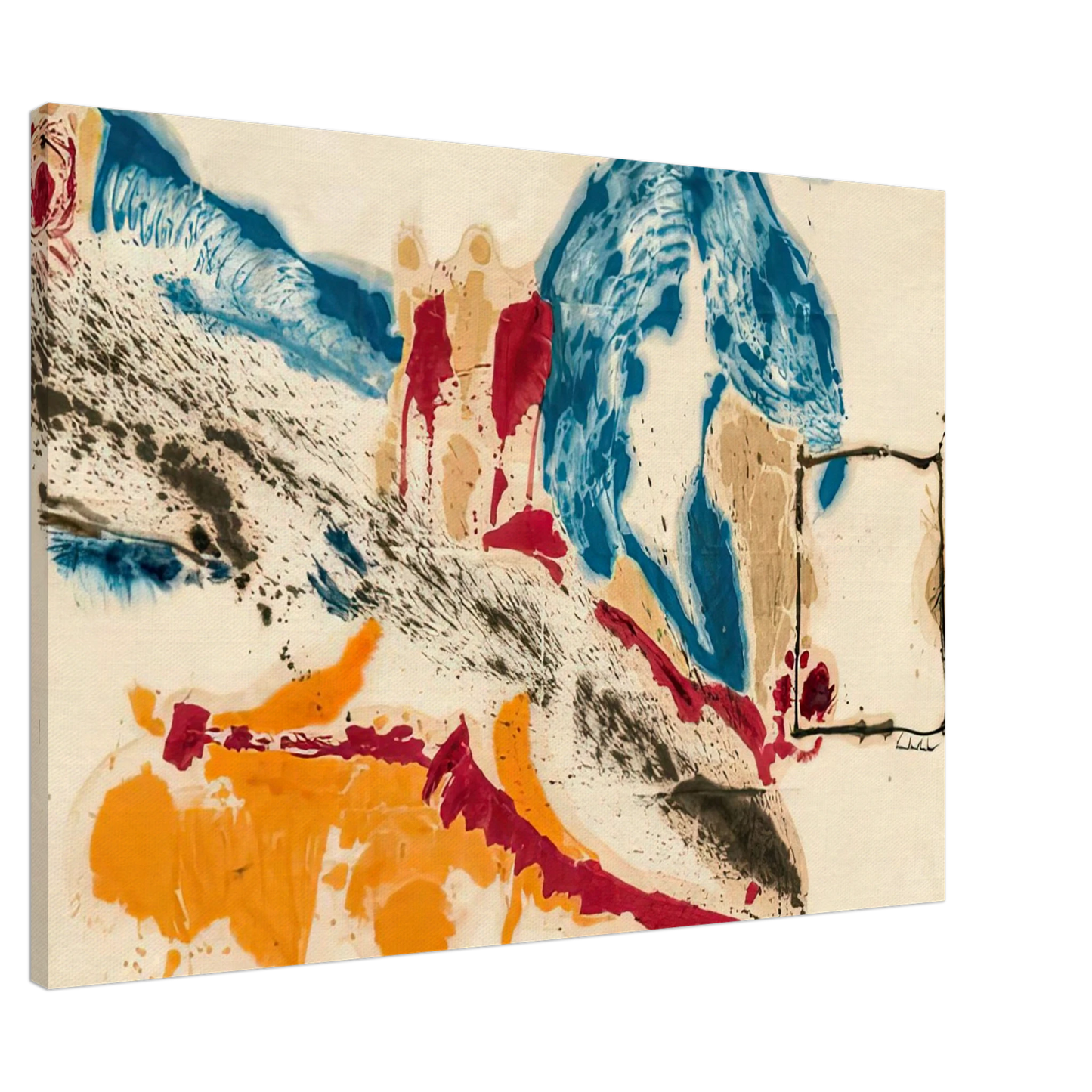 Helen Frankenthaler - Alassio, 1960- Canvas - 20x30 cm / 8x12 inches-canvas