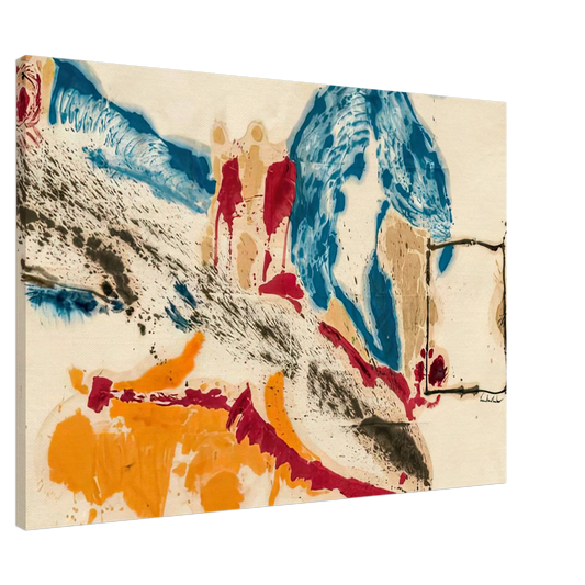 Helen Frankenthaler - Alassio, 1960- Canvas - 20x30 cm / 8x12 inches-canvas