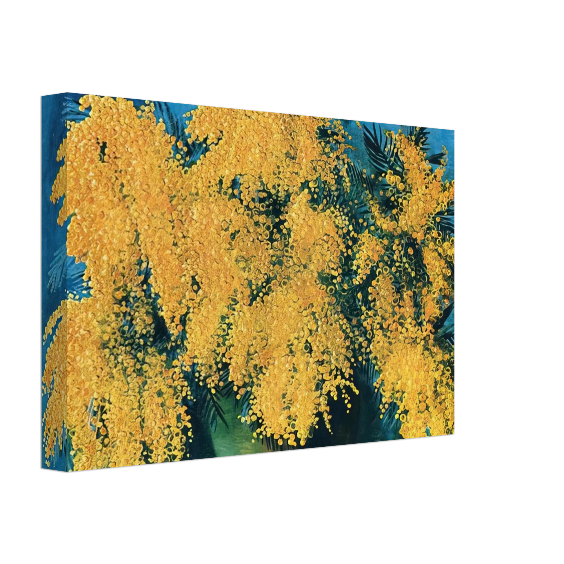 Moise Kisling - VASE OF MIMOSA 1952 Canvas - 40x60 cm / 16x24 inches-canvas