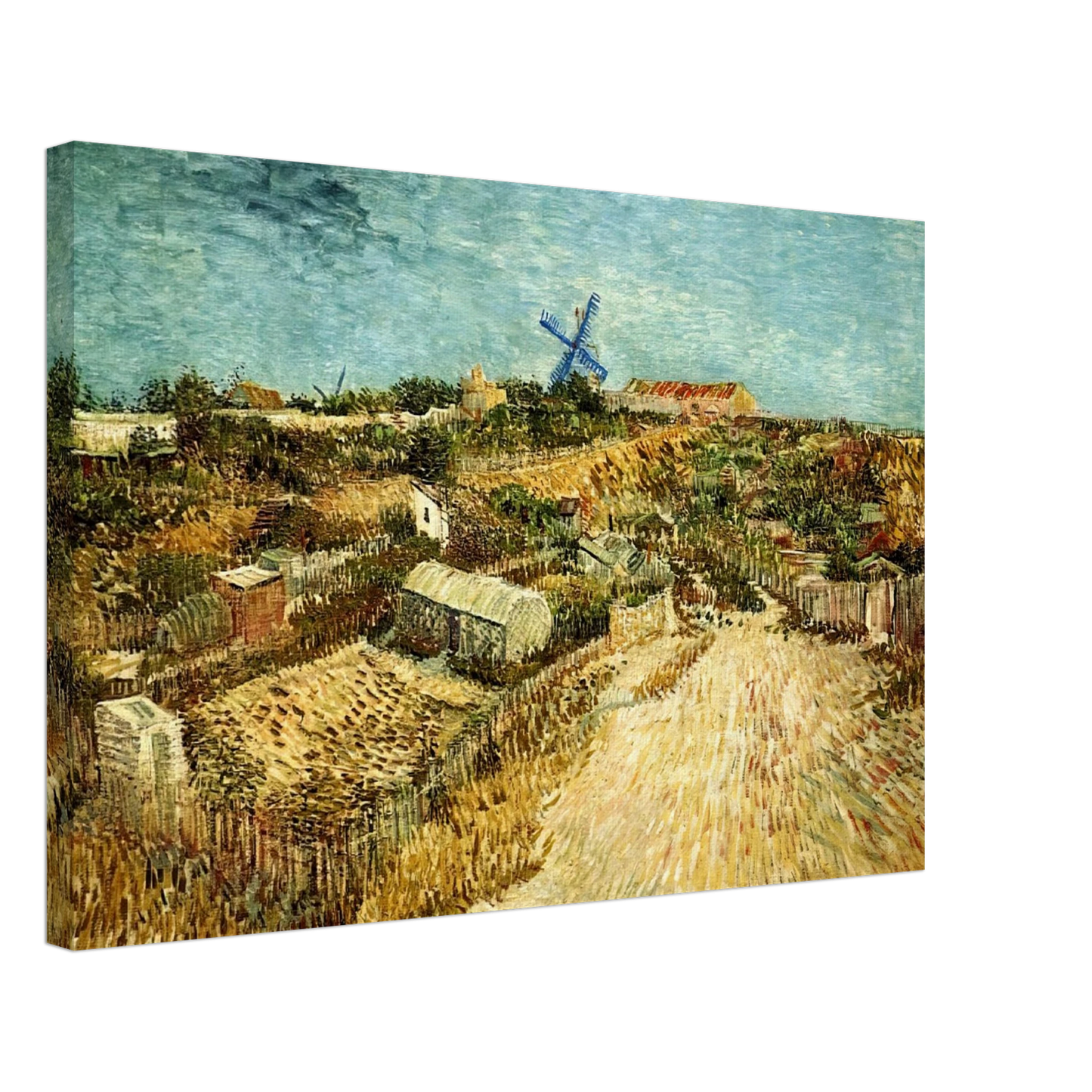 Vincent van Gogh - Vegetable Gardens in Montmartre Canvas - 70x100 cm / 28x40 inches-canvas