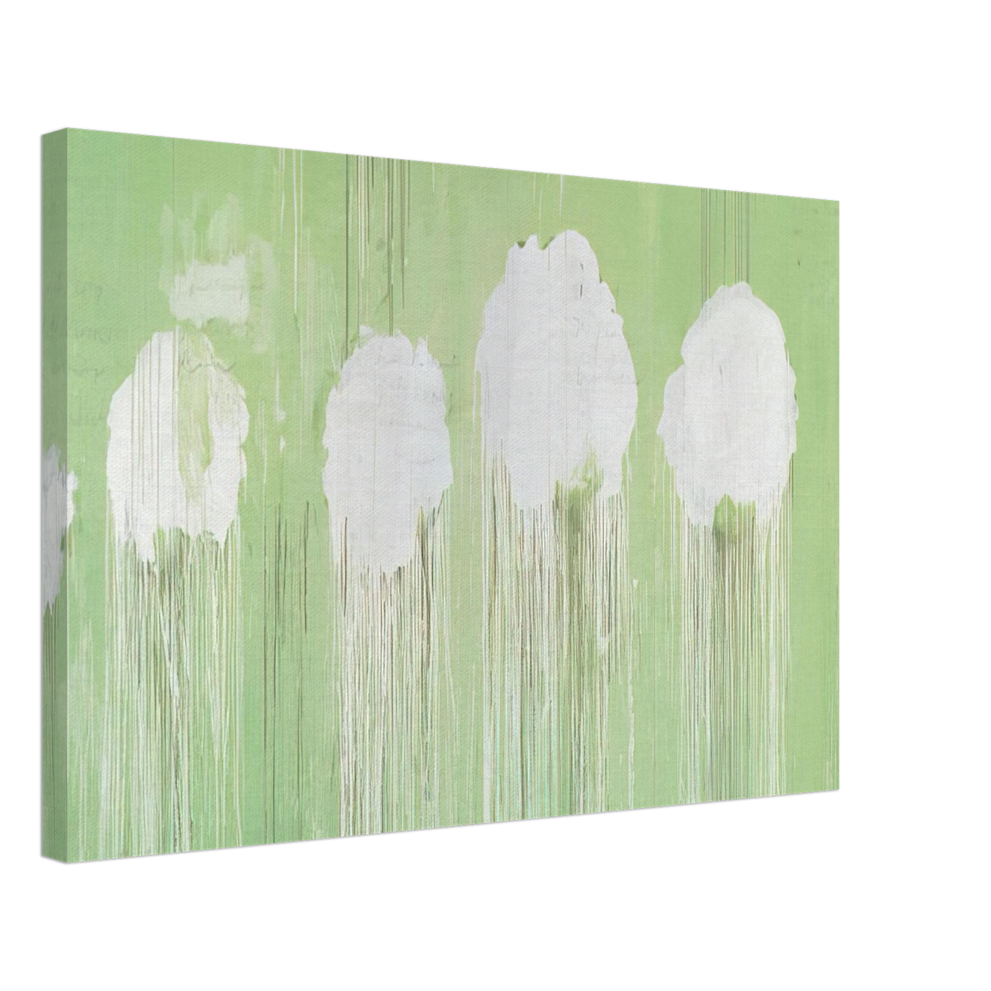 Cy Twombly - Untitled,  Peony Blossom Painting  Canvas - 70x100 cm / 28x40 inches-canvas