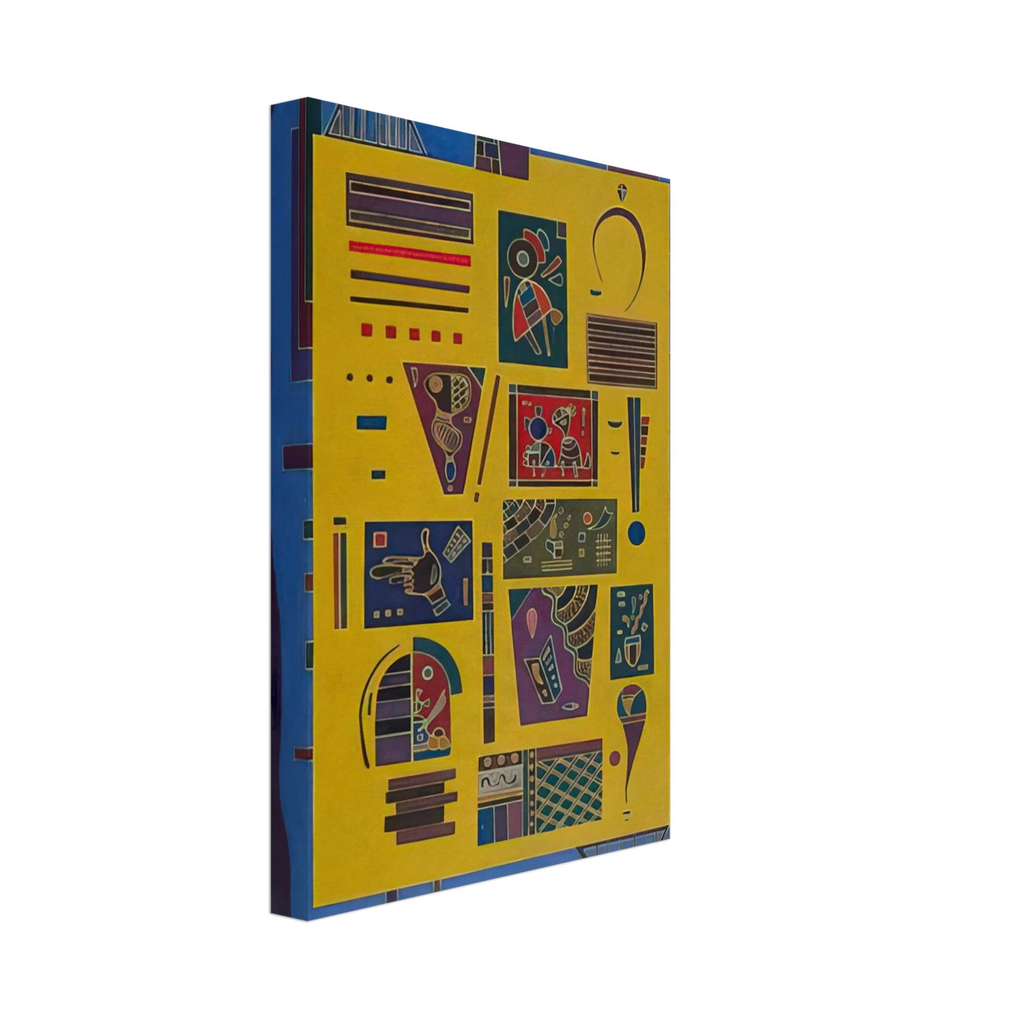 Wassily Kandinsky - CONGLOMERAT 1943 Canvas - 40x60 cm / 16x24 inches-canvas