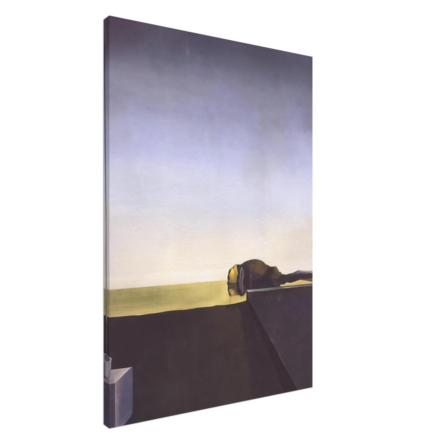 Salvador Dali - THE TRUE PAINTING OF THE ISLE OF THE DEAD BY ARNOLD B%C3%B6CKLIN AT THE HOUR OF THE ANGELUS Canvas - 20x30 cm / 8x12 inches-canvas