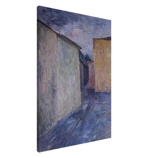 Alberto Burri - Upper Piazza - 1947 Canvas - 20x30 cm / 8x12 inches-canvas