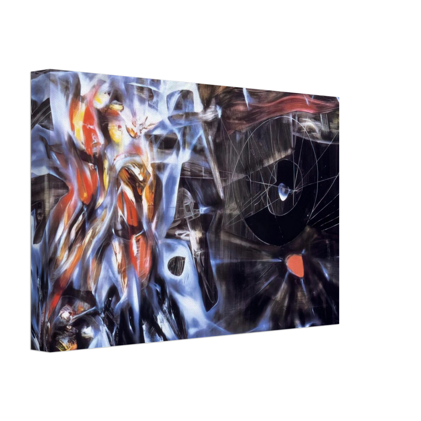 Roberto Matta - DISASTERS OF MYSTICISM Canvas - 40x60 cm / 16x24 inches-canvas