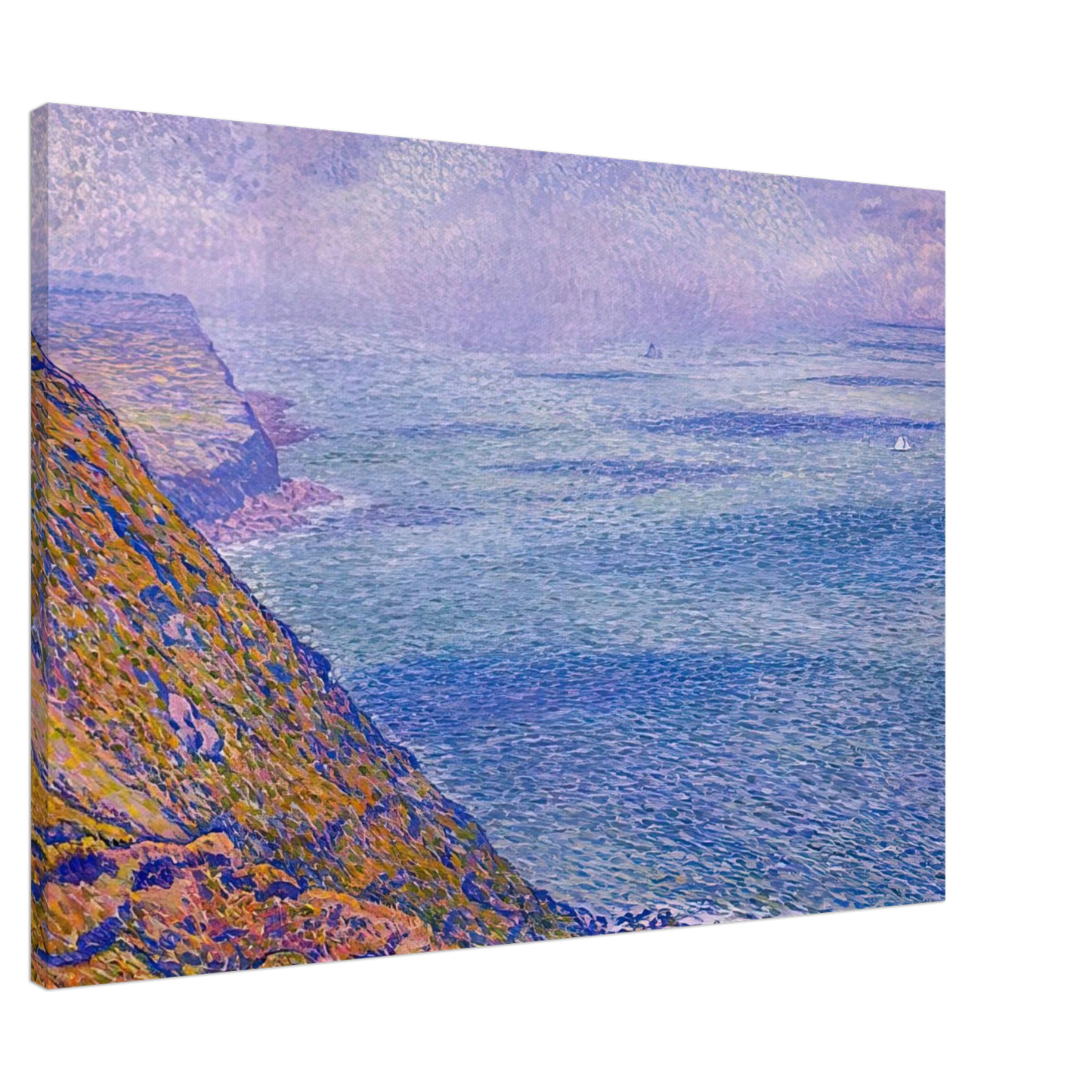 Theo van Rysselberghe - THE CAP GRIS NEZ 1900 Canvas - 20x30 cm / 8x12 inches-canvas