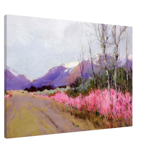Sydney Laurence - Fireweed Lane - Romanticism Canvas - Default Title-canvas