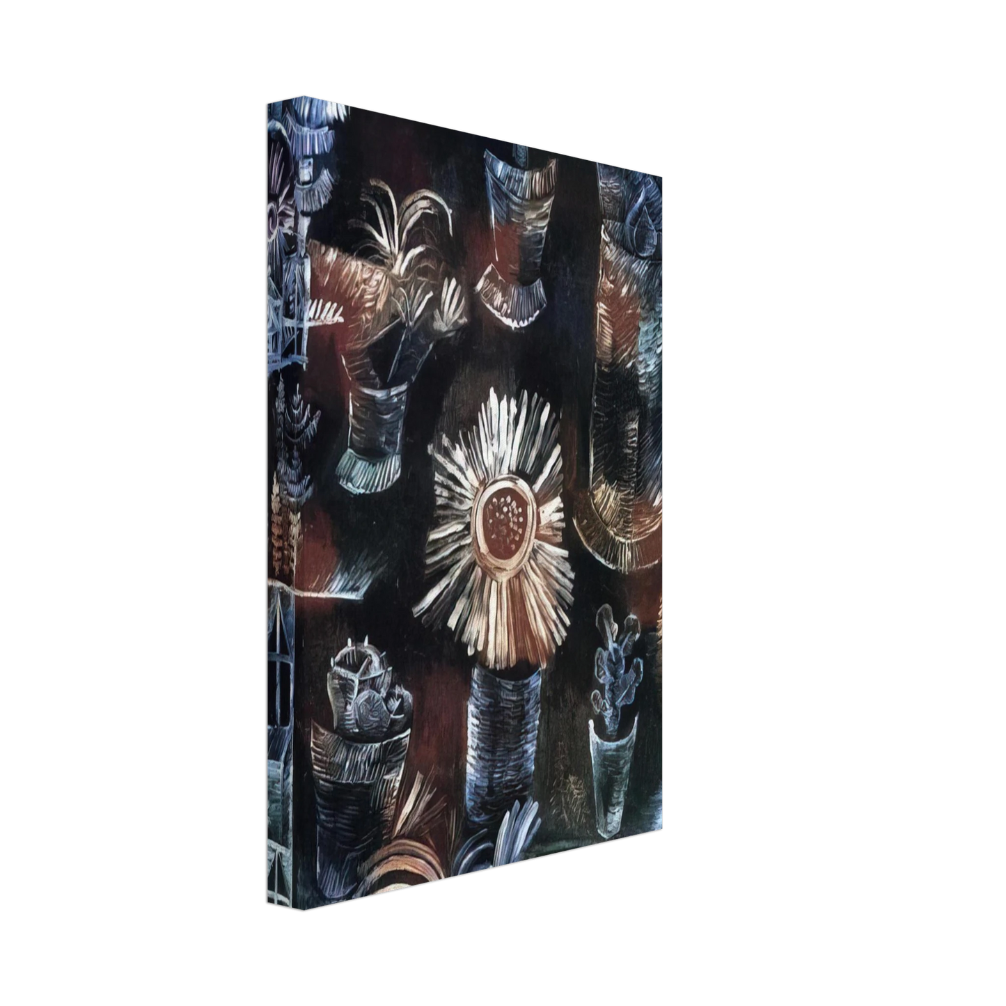 Paul Klee - STILL LIFE WITH THISTLE BLOOM 1919 Canvas - 40x60 cm / 16x24 inches-canvas