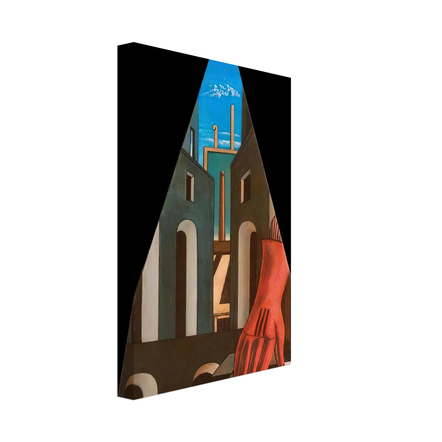 Giorgio de Chirico - METAPHYSICAL TRIANGLE 1958 Canvas - 70x100 cm / 28x40 inches-canvas