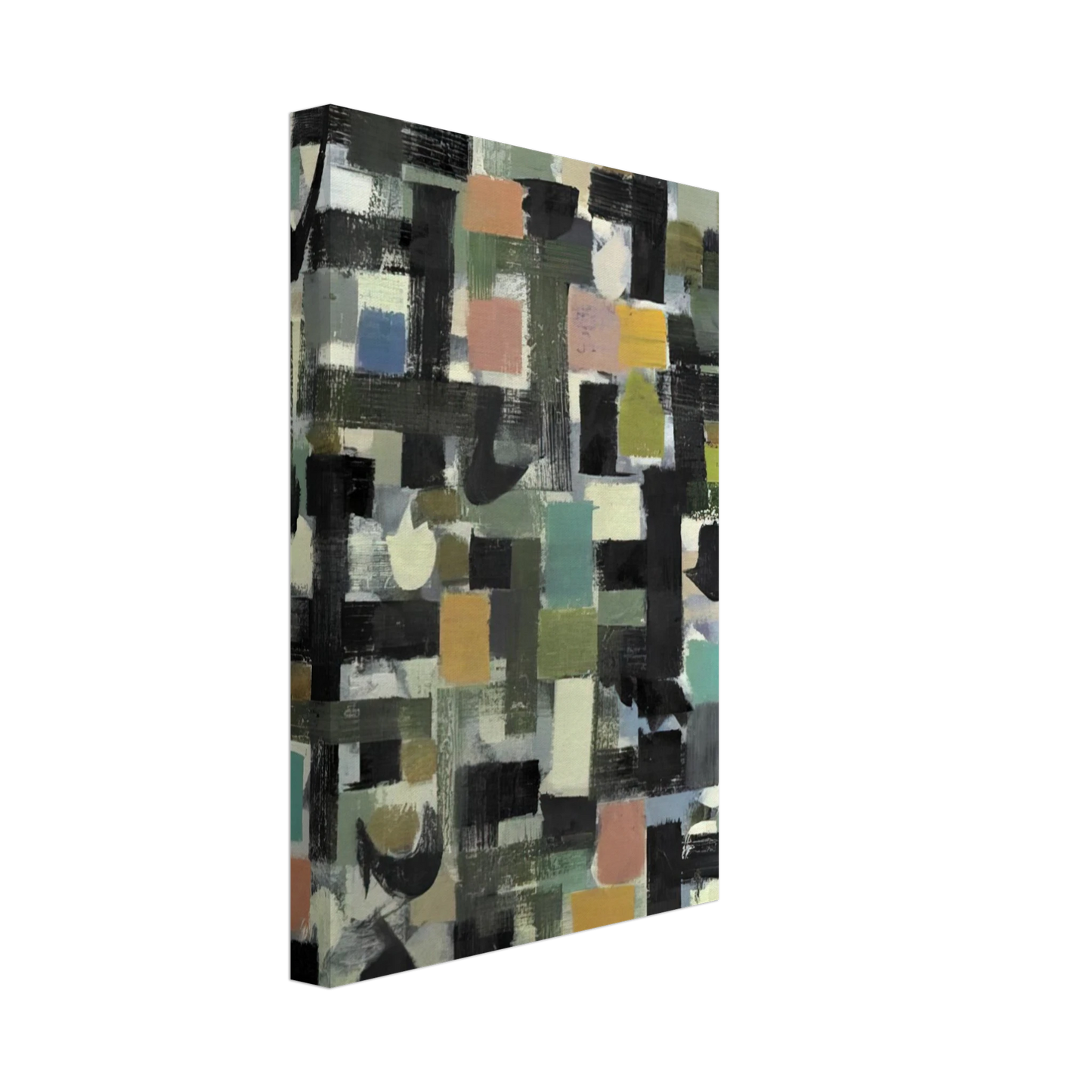 Bradley Walker Tomlin - Shapes - 1950 Canvas - 40x60 cm / 16x24 inches-canvas