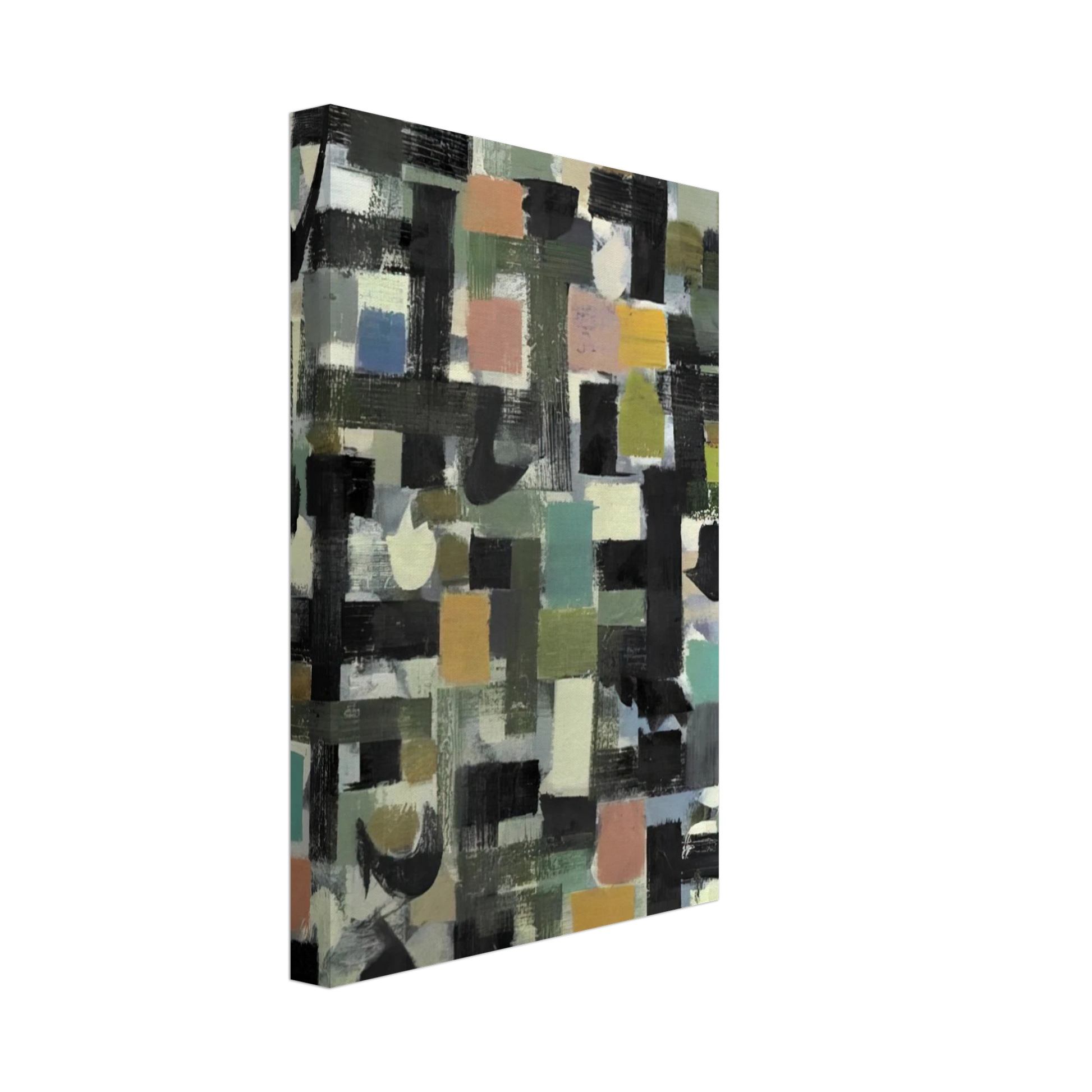 Bradley Walker Tomlin - Shapes - 1950 Canvas - 40x60 cm / 16x24 inches-canvas