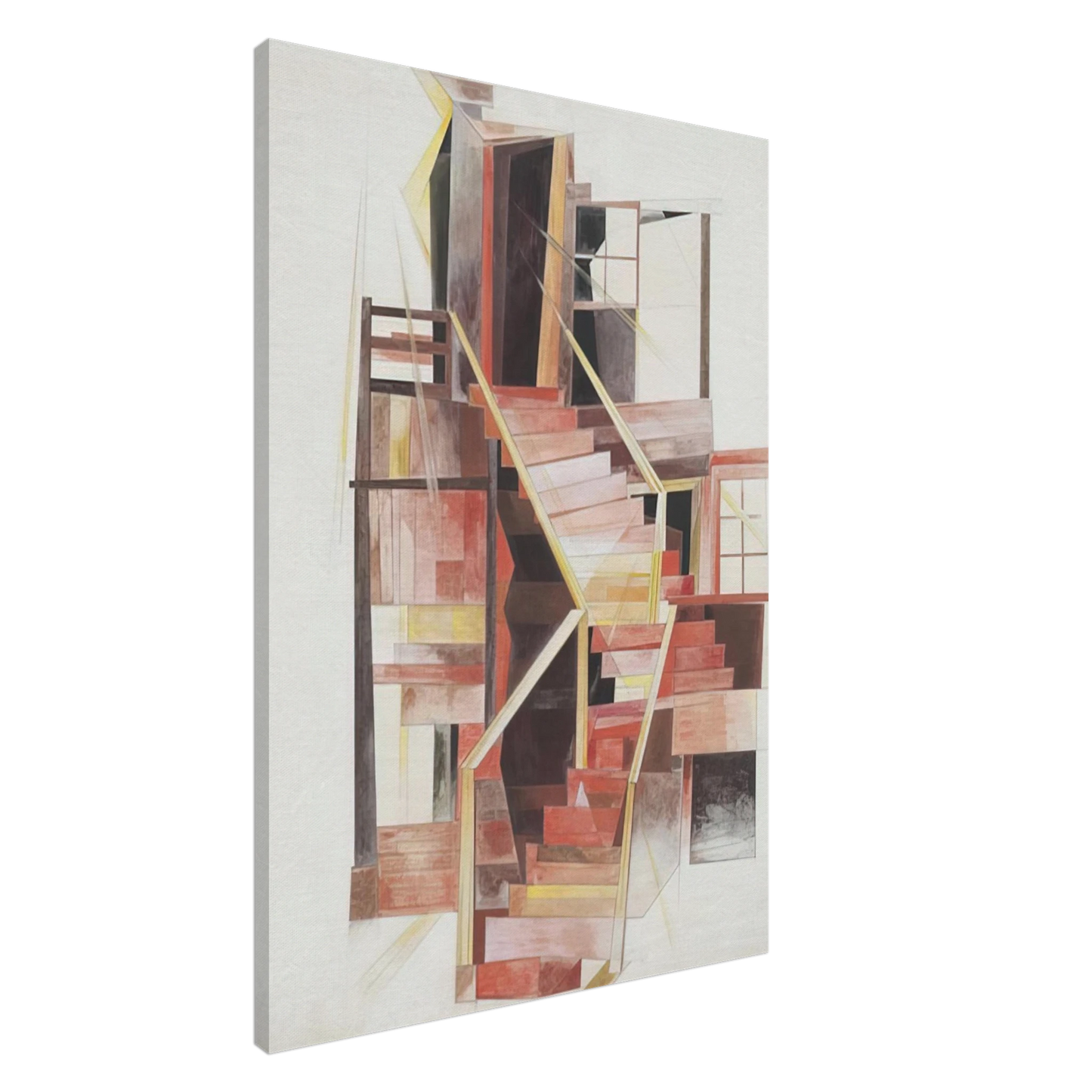 Charles Demuth - Stairs, Provincetown - 1920 Canvas - 20x30 cm / 8x12 inches-canvas