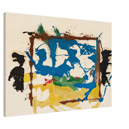 Helen Frankenthaler - Swan Lake I, 1961- Canvas - 20x30 cm / 8x12 inches-canvas