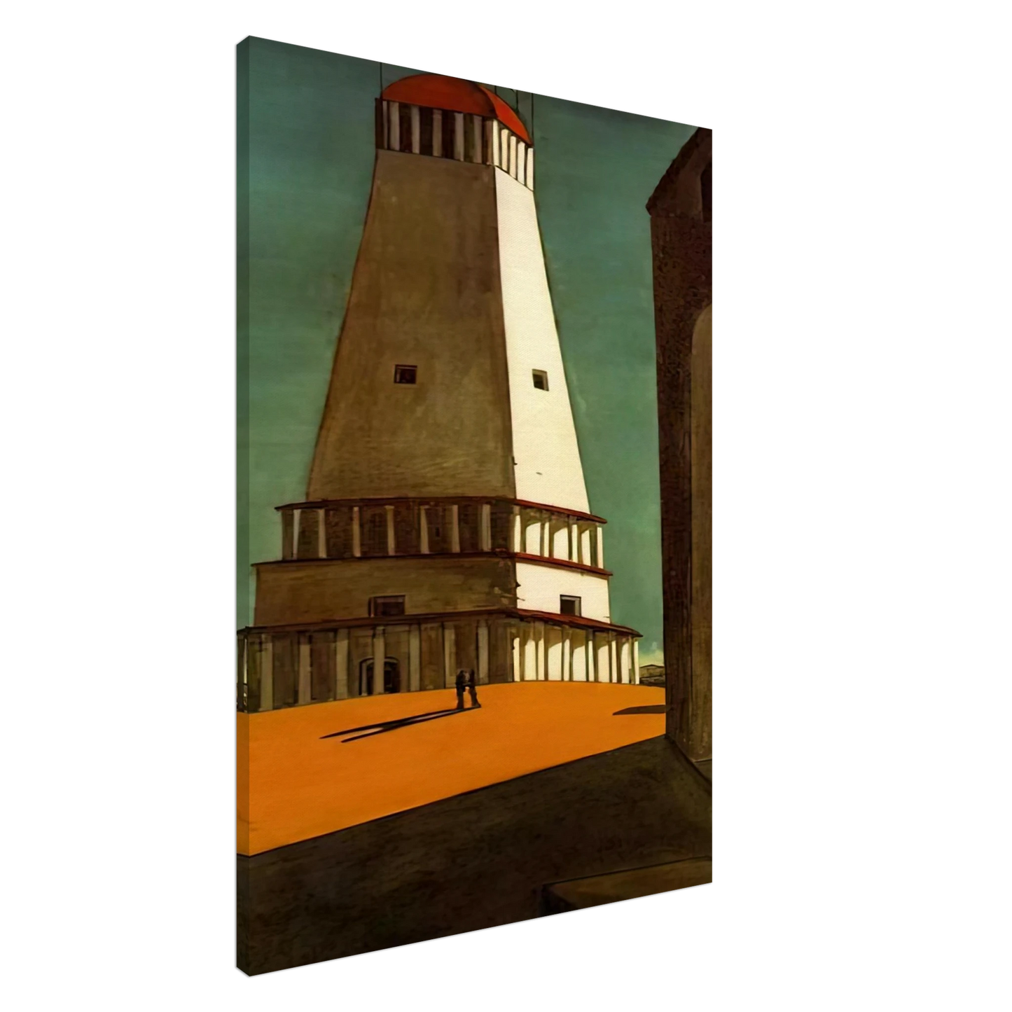 Giorgio de Chirico - THE NOSTALGIA OF THE INFINITE 1913 Canvas - 20x30 cm / 8x12 inches-canvas
