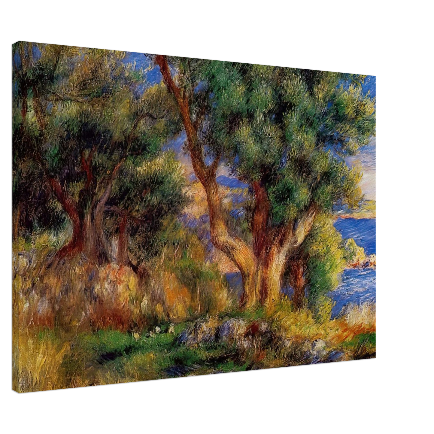 Pierre-Auguste Renoir - Landscape near Manton Canvas - 20x30 cm / 8x12 inches-canvas