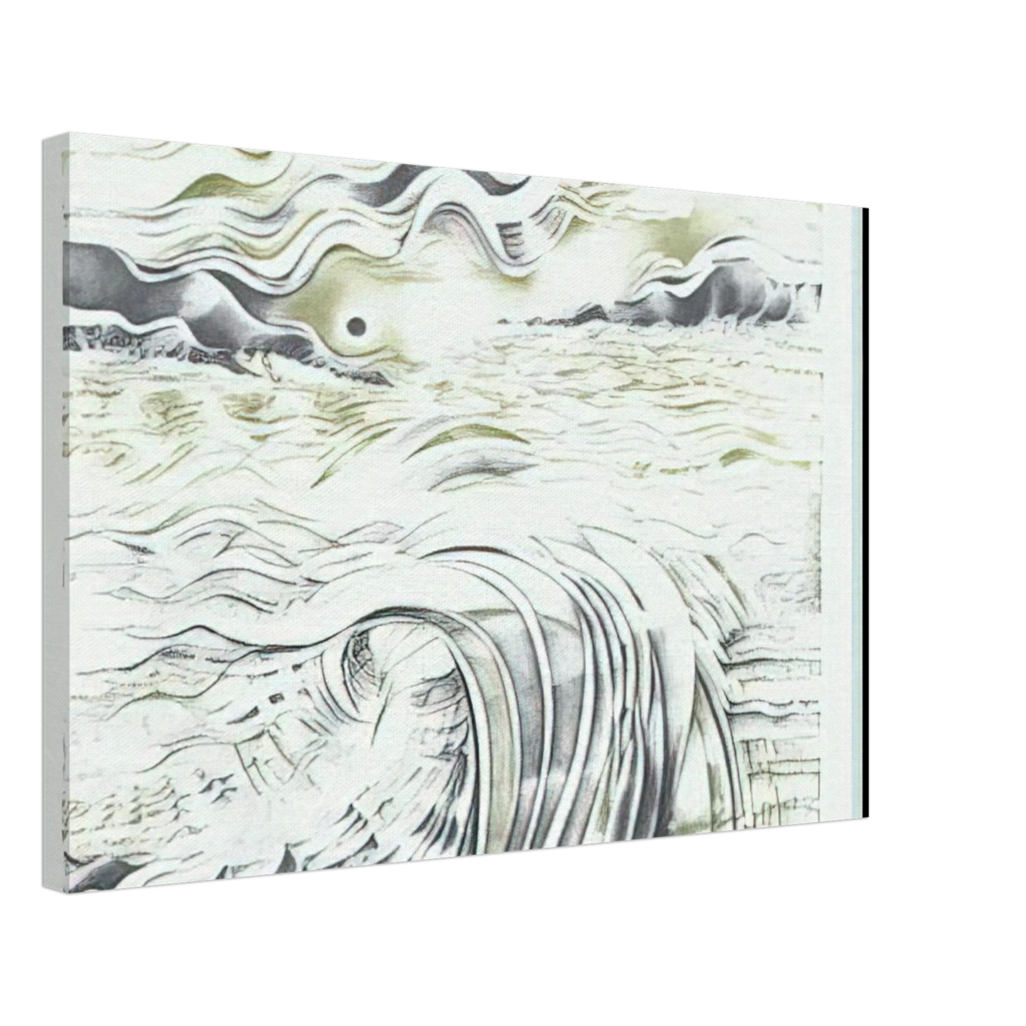 Lee Bontecou - AN UNTITLED PRINT 1982 Canvas - 40x60 cm / 16x24 inches-canvas