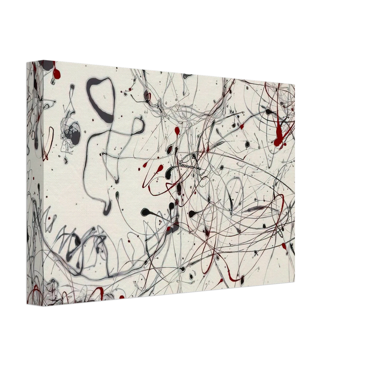 Jackson Pollock - NUMBER 4 GRAY AND RED 1948 Canvas - 70x100 cm / 28x40 inches-canvas