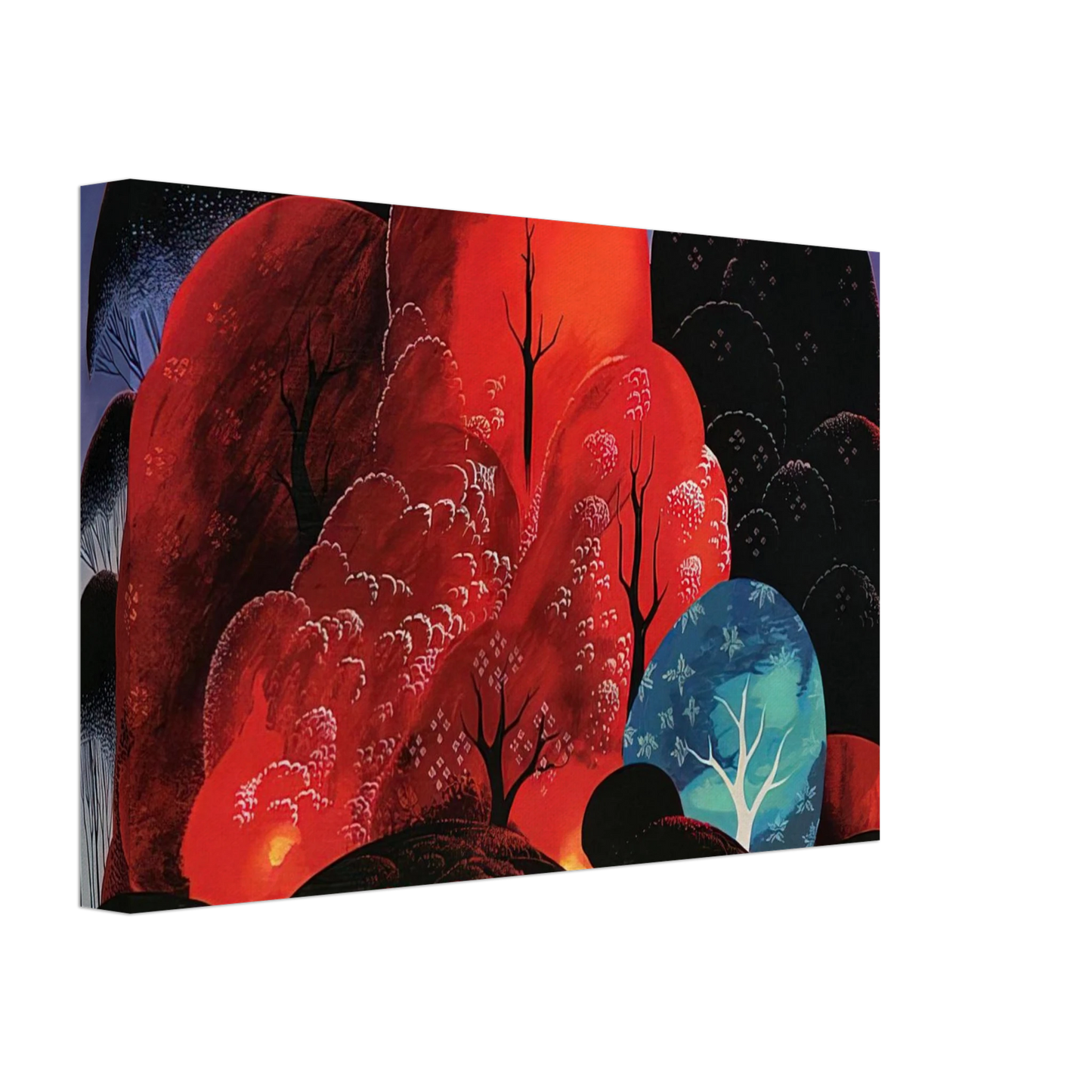 Eyvind Earle - Blazing Glory Canvas - 40x60 cm / 16x24 inches-canvas