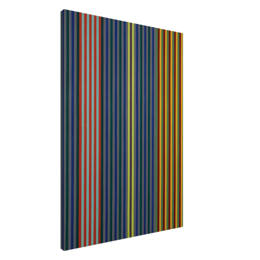 Gene Davis - Split Beat - 1965 Canvas - 20x30 cm / 8x12 inches-canvas