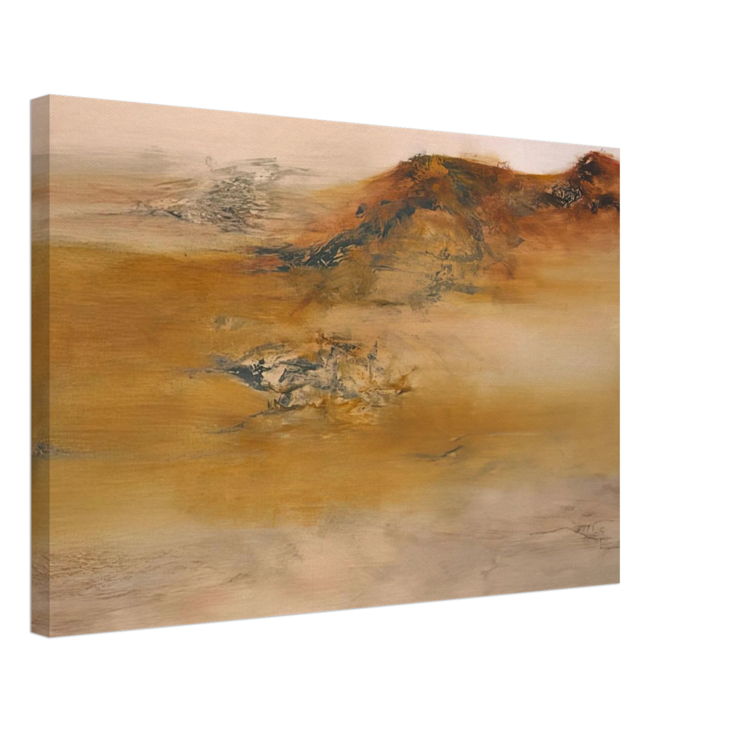 Zao Wou-Ki - 19 10 2001 2001 Canvas - 70x100 cm / 28x40 inches-canvas