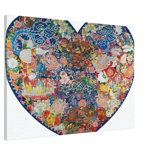 Miriam Schapiro - Pagoda - 1982 Canvas - 20x30 cm / 8x12 inches-canvas