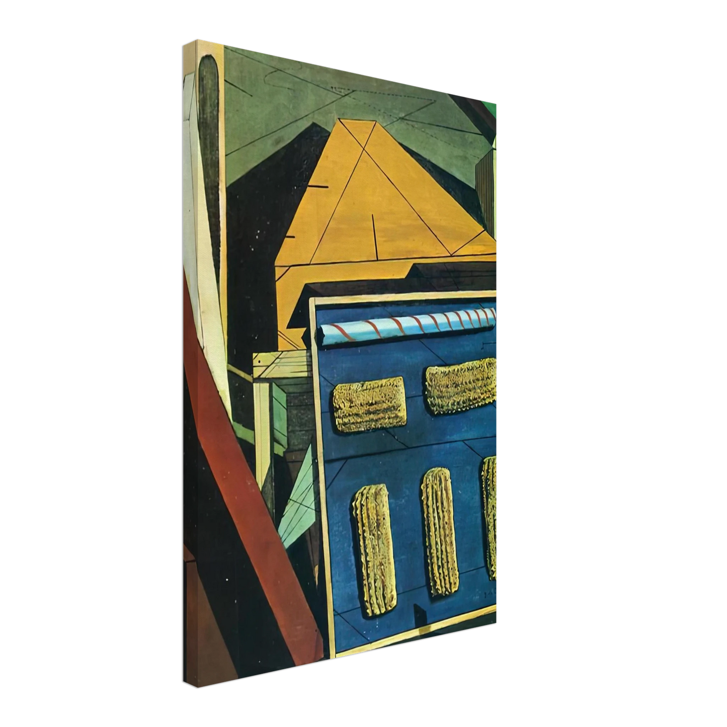 Giorgio de Chirico - THE GENTLE AFTERNOON 1916 Canvas - 40x60 cm / 16x24 inches-canvas