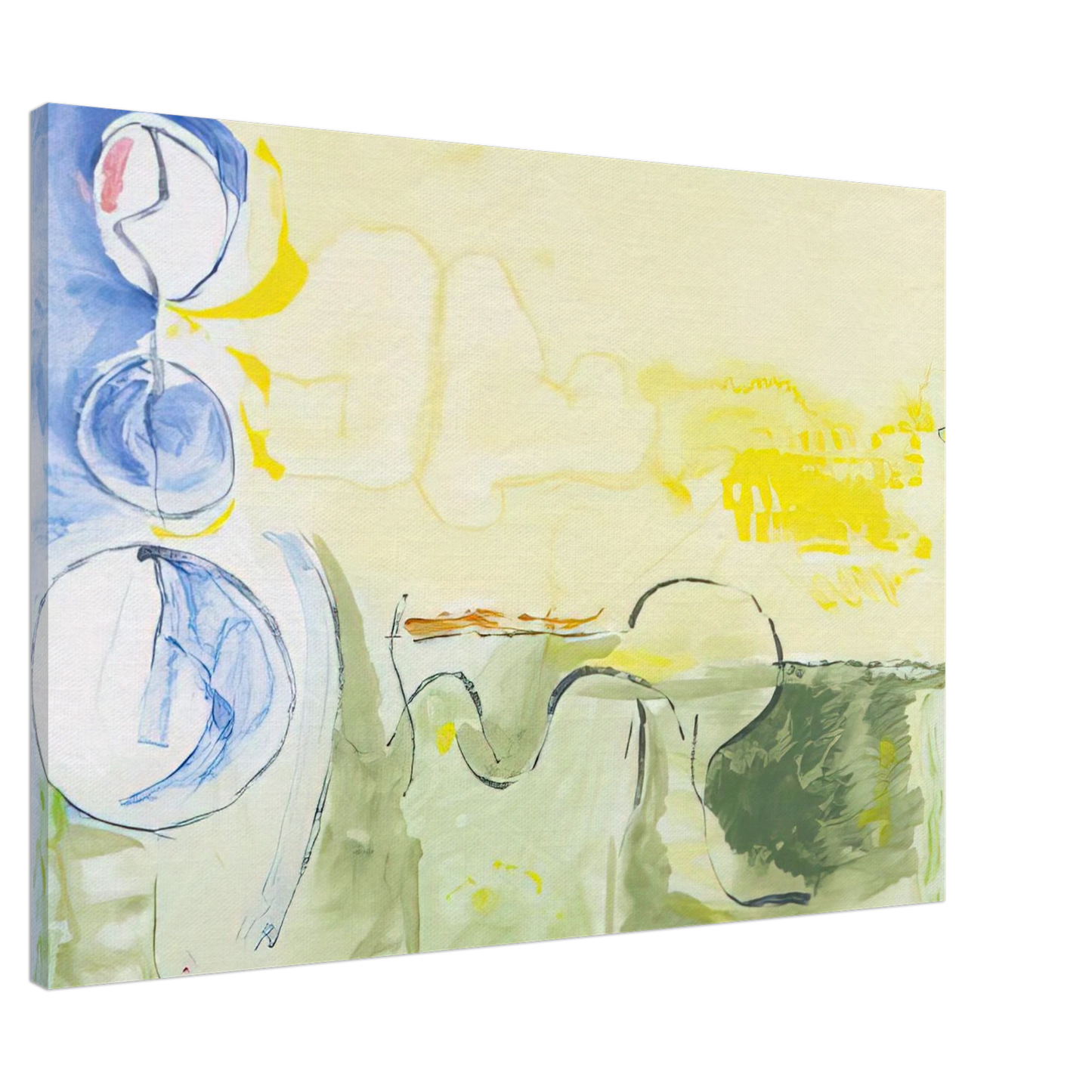 Helen Frankenthaler - Flotilla - 2006 Canvas - 20x30 cm / 8x12 inches-canvas