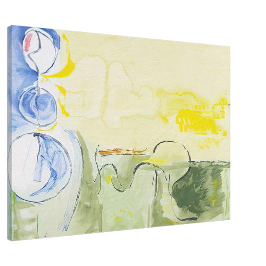 Helen Frankenthaler - Flotilla - 2006 Canvas - 20x30 cm / 8x12 inches-canvas