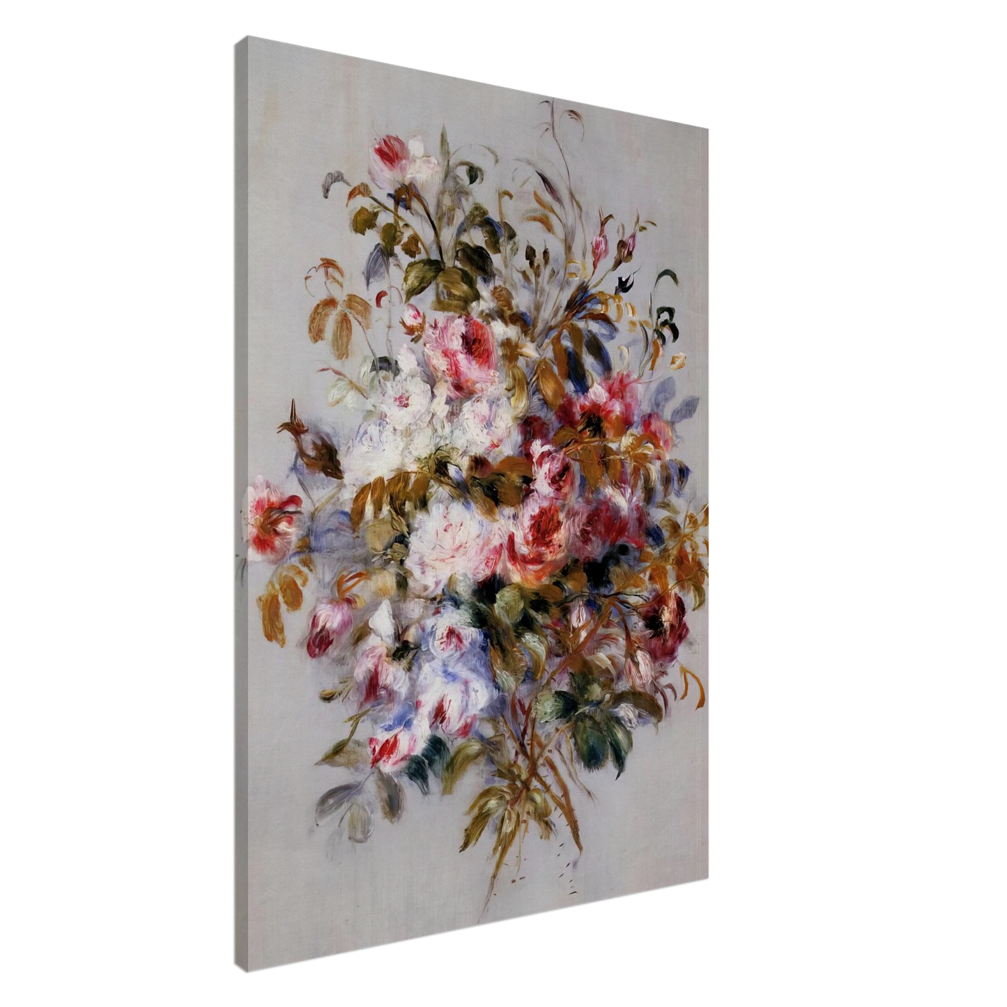 Pierre-Auguste Renoir - A Bouquet of Roses Canvas - 20x30 cm / 8x12 inches-canvas