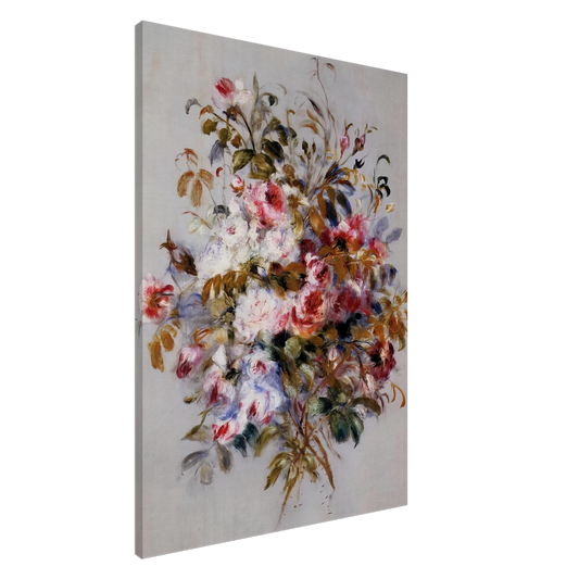 Pierre-Auguste Renoir - A Bouquet of Roses Canvas - 20x30 cm / 8x12 inches-canvas
