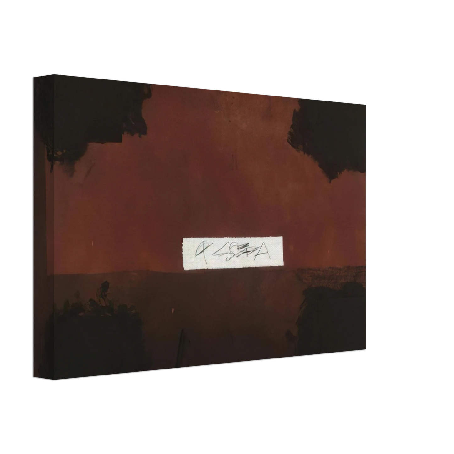 Antoni Tapies - PASTED CLOTH 1976 Canvas - 70x100 cm / 28x40 inches-canvas