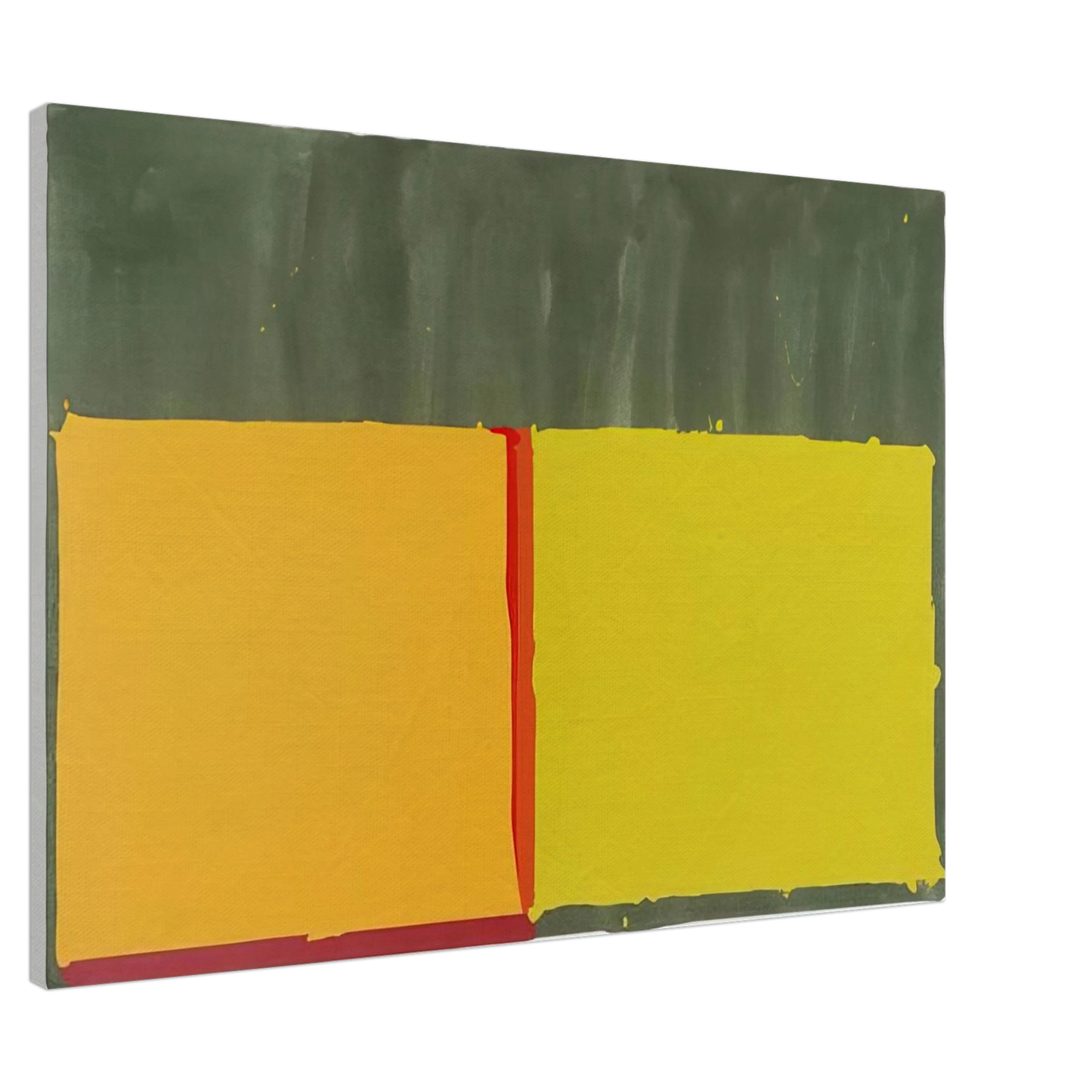 John Hoyland - Yellows - 1969 Canvas - 20x30 cm / 8x12 inches-canvas