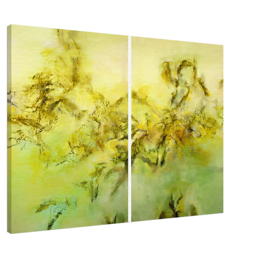 Zao Wou-Ki - 27 10 2002 2002 Canvas - 20x30 cm / 8x12 inches-canvas