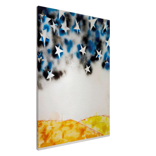 Mario Schifano - Le Stelle - Pop Art Canvas - 20x30 cm / 8x12 inches-canvas