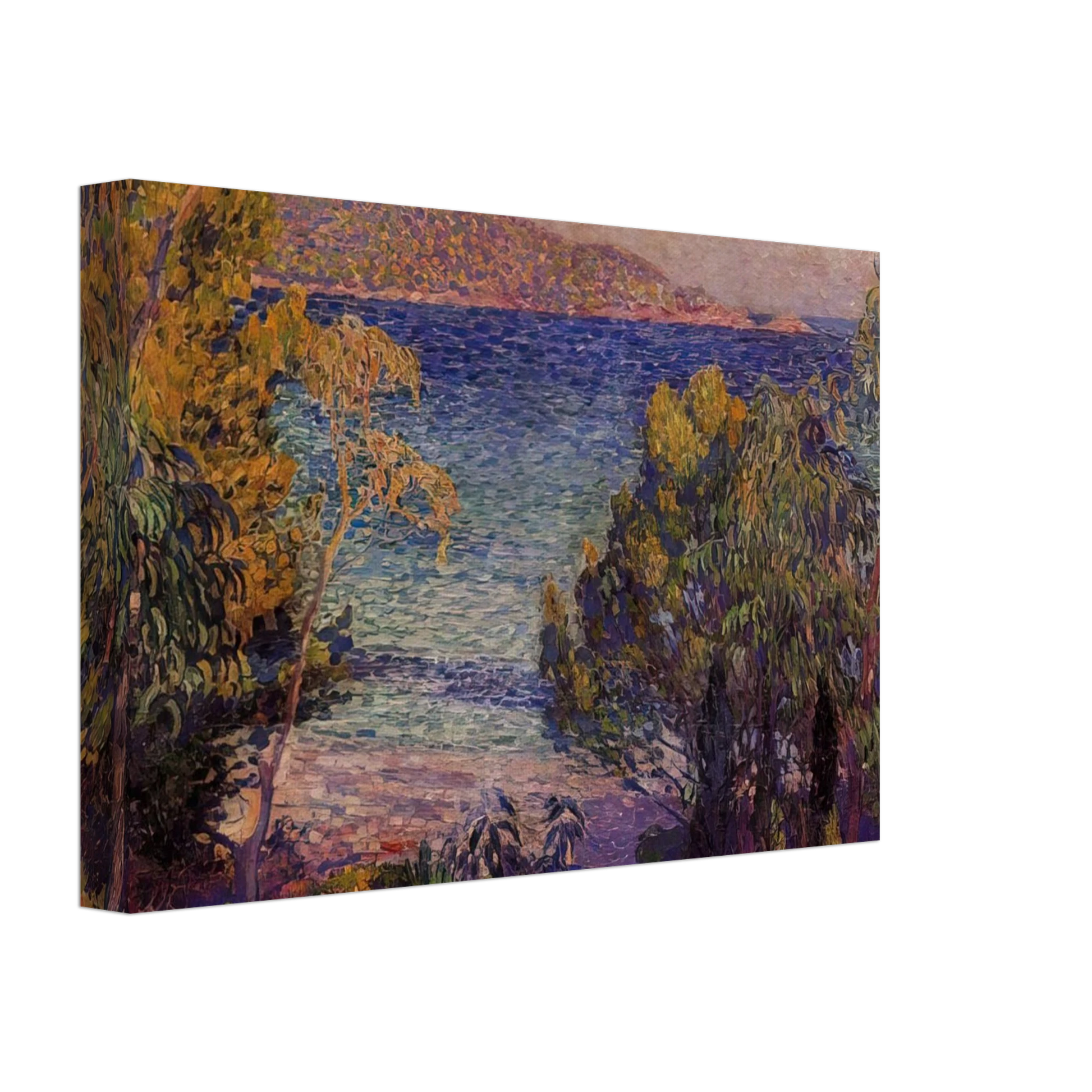 Theo van Rysselberghe - PINES AND EUCALYPTUS AT CAVELIERI 1905 Canvas - 70x100 cm / 28x40 inches-canvas