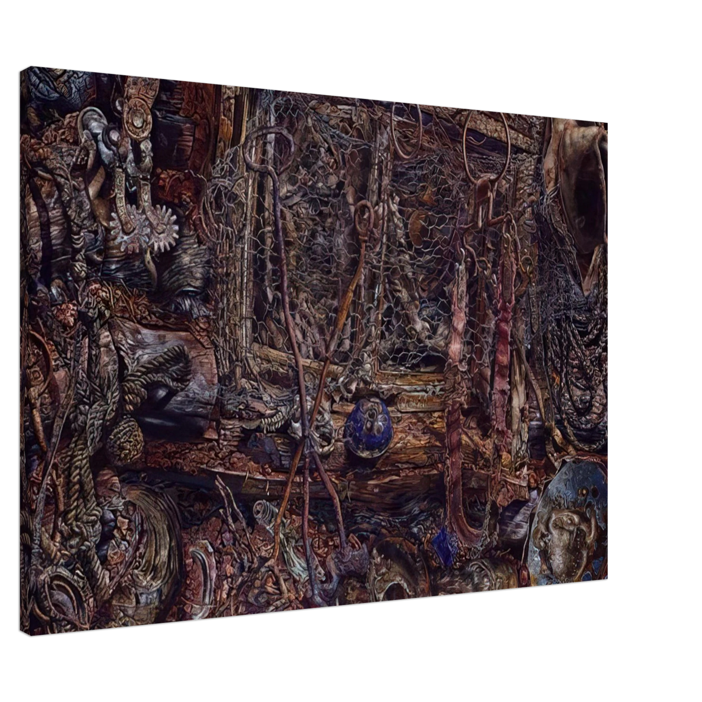 Ivan Albright - THE RUSTLERS 1962 Canvas - 20x30 cm / 8x12 inches-canvas