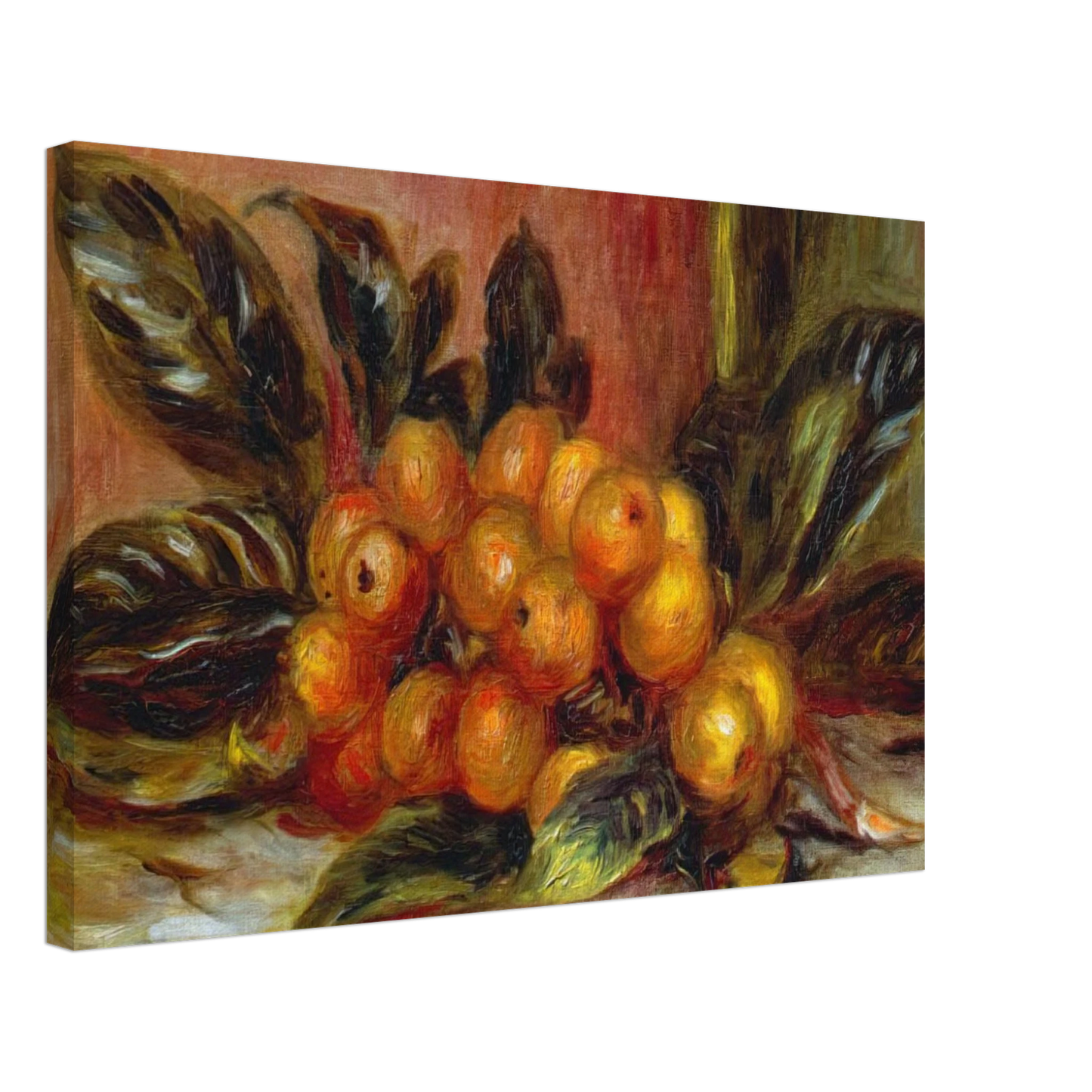 Pierre-Auguste Renoir - Medlar Branch Canvas - 70x100 cm / 28x40 inches-canvas
