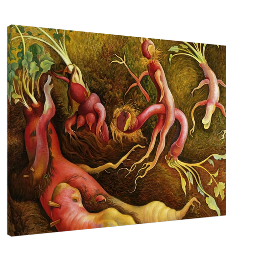 Diego Rivera - THE TENPTATIONS OF SAINT ANTONY 1947 Canvas - 20x30 cm / 8x12 inches-canvas