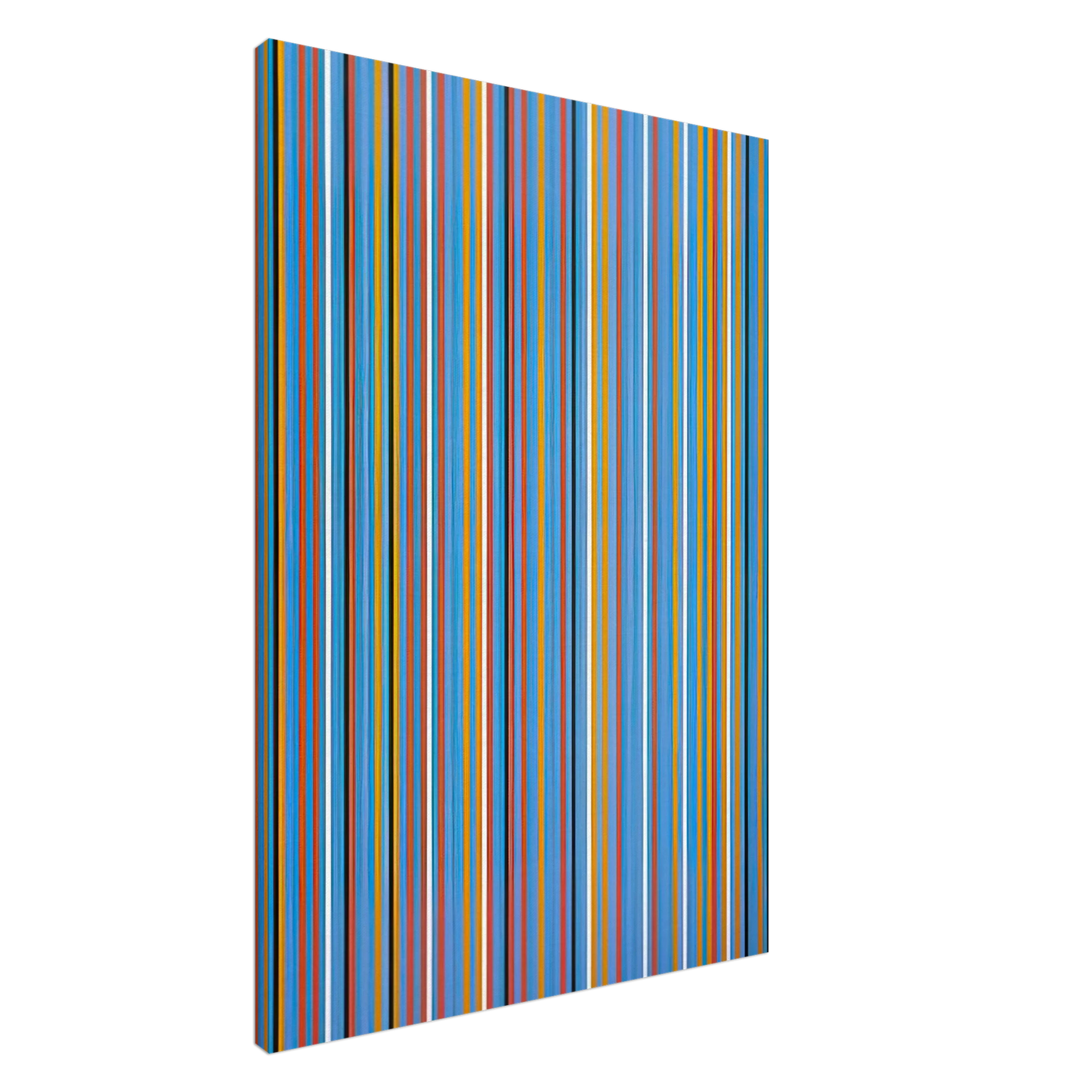 Bridget Riley - BIG BLUE 1982 Canvas - 20x30 cm / 8x12 inches-canvas