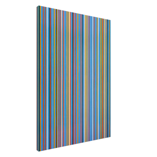Bridget Riley - BIG BLUE 1982 Canvas - 20x30 cm / 8x12 inches-canvas