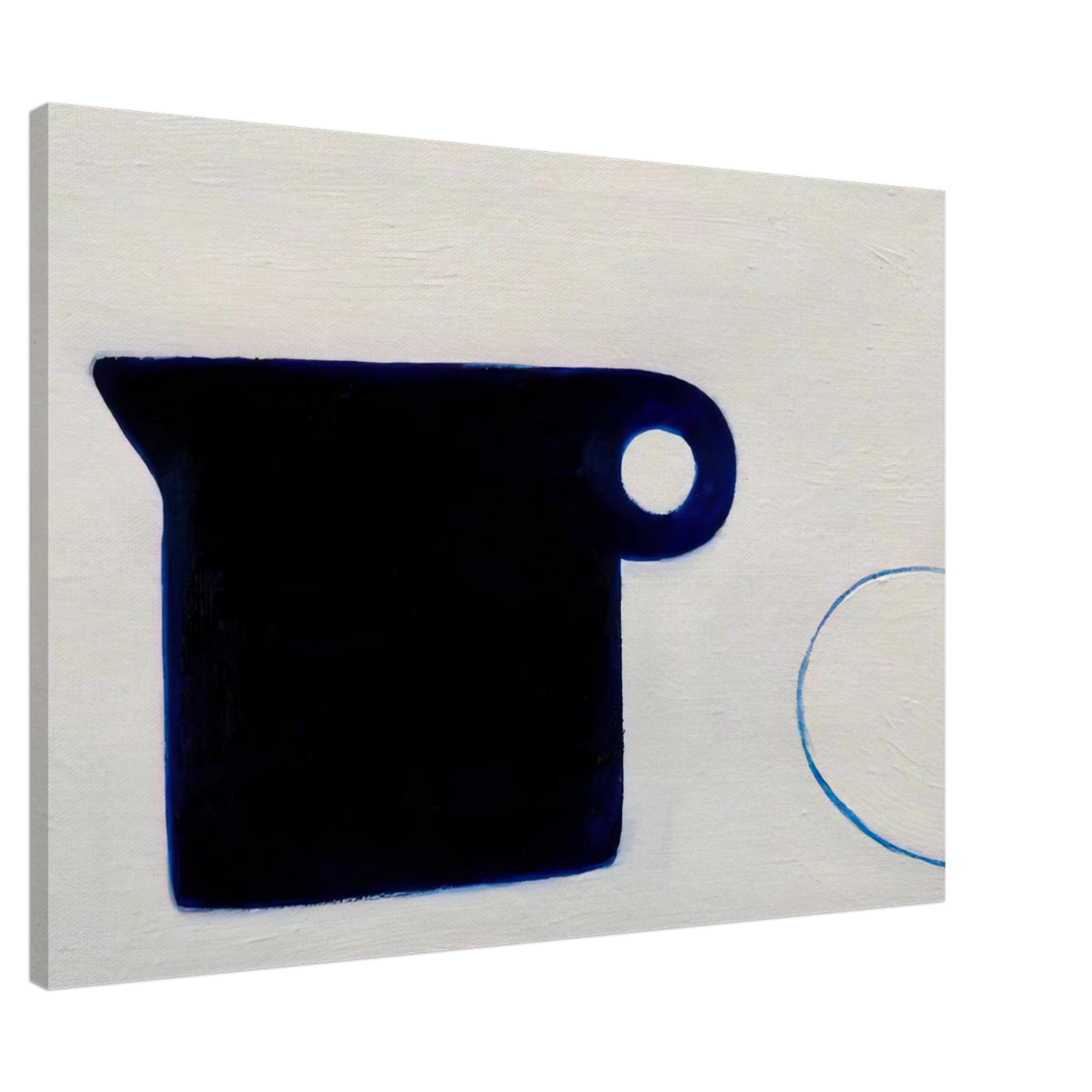 William Scott - Poem for a Jug No.4 - 1980 Canvas - 20x30 cm / 8x12 inches-canvas